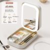 Portable Makeup Mirror and Storage Box With LED Light