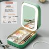 Portable Makeup Mirror and Storage Box With LED Light